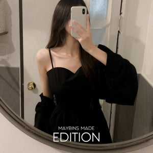 [무료배송/쇼핑지원금-2만원/MADE]레플 뷔스티에 미니 원피스(자체제작 제작상품 나시원피스 슬리브리스원피스 하트넥 플레어스커트 레이어드원피스 봄신상 봄원피스 미니원피스 미니기장