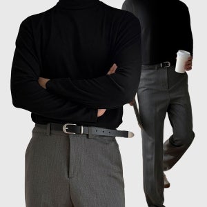 [1+1] 메크 목폴라 니트 티셔츠