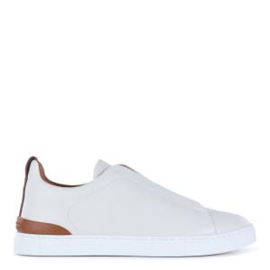 제냐 스니커즈 화이트 RLHCVOS4667Z SPA RLHCVOS4667ZSPA 남성 로우탑 하이탑 슬립온 신발 운동화 에스빠듀 WHITE LEATHER SNEAKERS