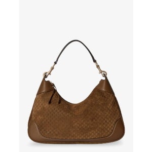 GUCCI 올오버 GG 모티브의 구찌 B 스웨이드 숄더백 855251