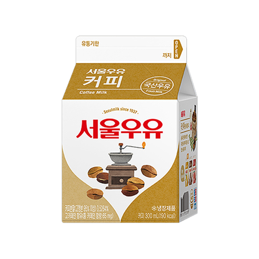 커피우유 팩음료