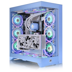 써멀테이크 CTE E600 MX 미들타워 케이스 하이드레인저 블루