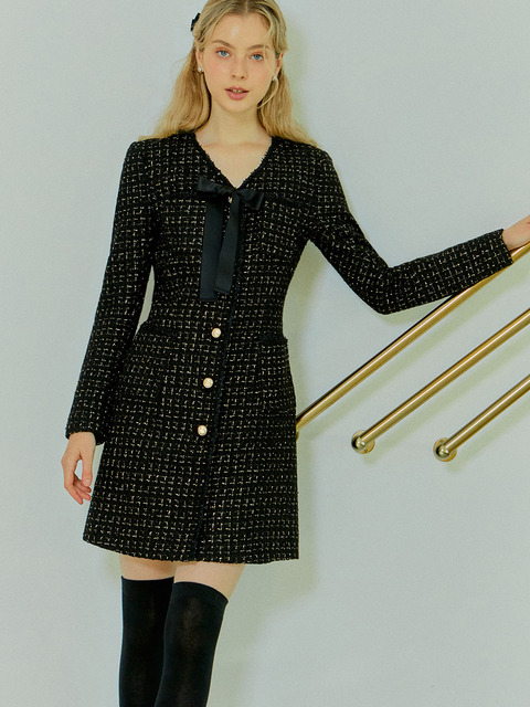 [이바나헬싱키] Lana Tweed Dress (2colors)