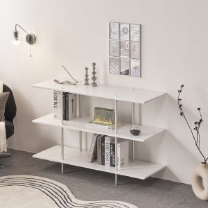 F41703 모듈 3단 선반 장식장 1200