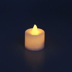 초 모양 전구(전자 촛불)(주황색)