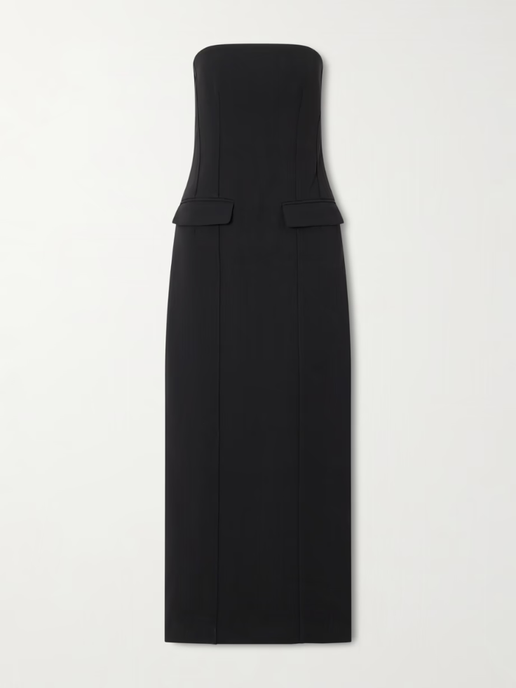 토템 TOTEME Strapless crepe maxi dress 46376663162963483