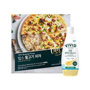 빕스 불고기 피자 390g + 비비드키친 저당 갈릭디핑소스 250g