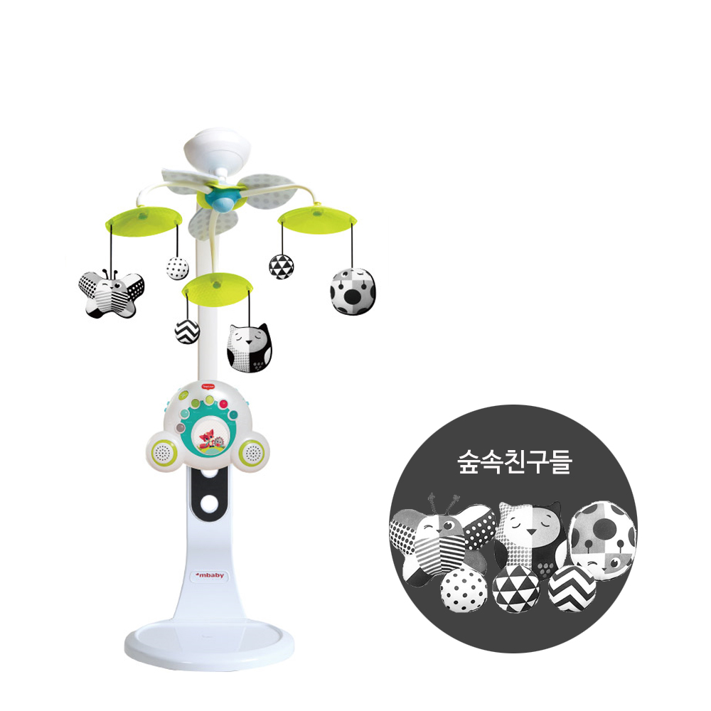 타이니러브 교체형 모빌 흑백인형 숲속친구들