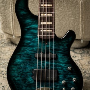 Lakland USA 55-94 Deluxe Quilted Maple Top-Teal Sunburst w/Rosewood FB & Pearl Block Inlay (2025년산/신
