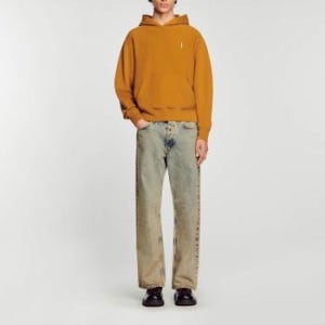 (산드로) 플리스 후드티 Bronze SHPSW00565