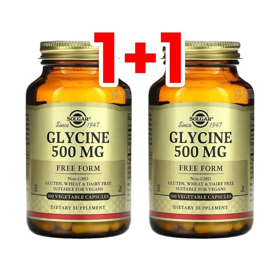 [2개] 솔가 <b>글라이신 500mg</b> 100베지캡슐