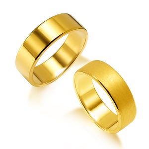 한국금다이아몬드 순금 반지 유광 무광 평반지 24K 7.5g