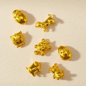 한국금다이아몬드 순금 동물 콩알금 미니 금테크 골드바 금콩알 1g