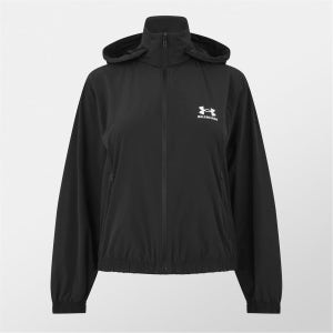 발렌시아가 언더 아머 후드 넥 바람막이 재킷 블랙 여성 Women s x Under Armour Hooded Funnel Neck Windbreaker Black 150072986