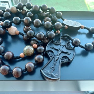 벽조목 오동나무 고상 5단묵주, 수진