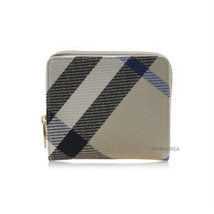 버버리 여성 체크 패턴 지퍼 반지갑 8085981 LS COMPACT ZIP BIFOLD CJ1 A3888