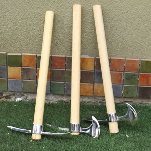 스테인리스 스틸 다용도 십자 아이스 픽, 휴대용 야외 소형 픽, 원예 도구, 나무 뿌리 파기 및 등반용 소형 픽