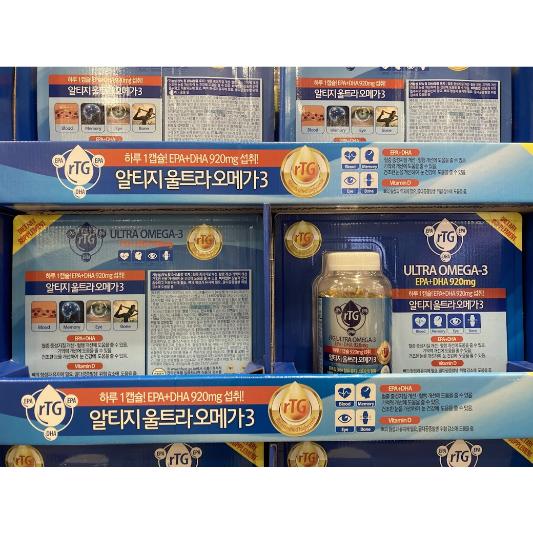 알티지 울트라 <b>오메가</b>3 / 1 150mg x 140캡슐  140정  1개