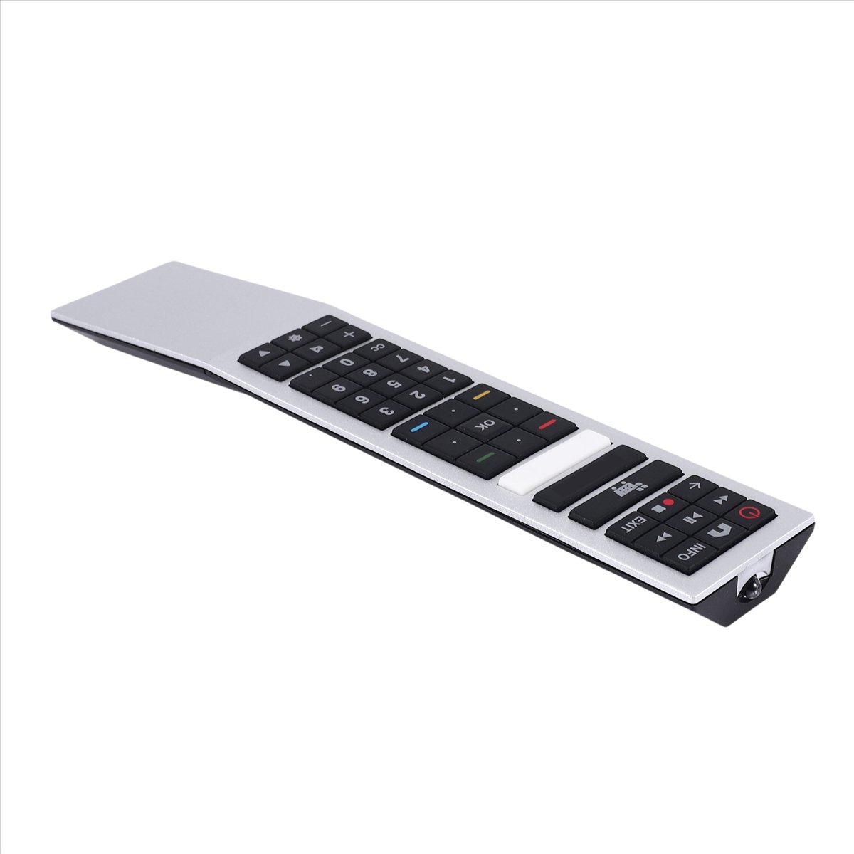AOC 스마트 텔레비전 무선 스위치 스마트 TV Netflix YouTube C32G1-32 CQ27G2U-27 용 스마트 리모컨 교체  흑인과 실버