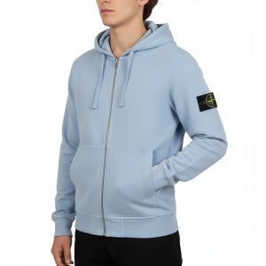 스톤아일랜드 63160 OLD Treatment Malfile Fleece Hooded Full-Zipper Sweatshirt_Regular Fit (801563160 V0141