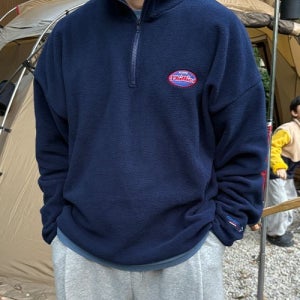 필립스 반집업 오버 플리스 맨투맨FREE[L-3XL]