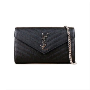 [명품]  카산드라 마틀라세 체인 블랙 은장 377828 BOW02 1000