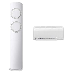 삼성전자 AI Q9000 홈멀티형 에어컨 AF60F17D11GRZ  56.9㎡+18.7㎡  매립배관형  리모컨 세트