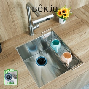 백조씽크 [고객직접설치] 백조 SQSR380 사각싱크볼 언더싱크 언더볼 미니싱크볼 소형 사각볼