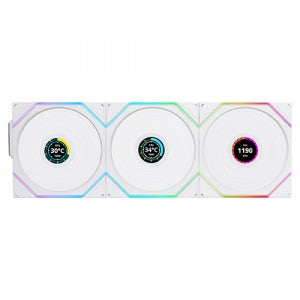 리안리 UNI FAN TL Wireless LCD 120 리버스 (3팩, 화이트)