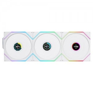 리안리 UNI FAN TL Wireless LCD 120 리버스 (3팩, 화이트)
