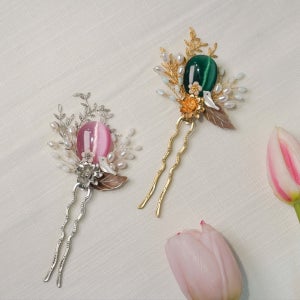 화려한 한복뒤꽂이 고급스러운 장신구 돌잔치 국악 파티, 누리달 23