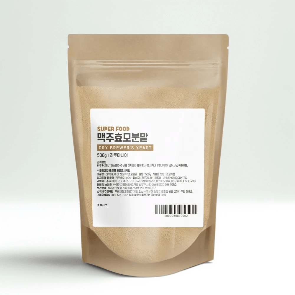 <b>더리얼 맥주효모</b> 리투아니아 건조 분말 가루 파우더 500g 모발 건강 환 500g