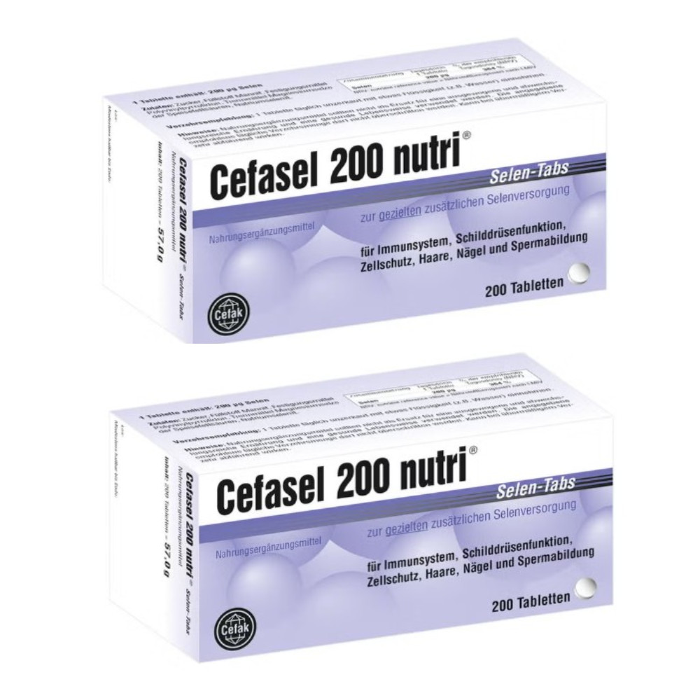 <b>세파셀</b> Cefasel 200 뉴트리 셀레늄 200정X2  2개