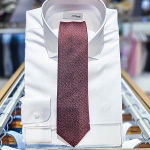 DUPONT [AK분당점] [듀퐁] 남성 자수 포인트 실크 슬림 넥타이 TE6SM62KA253TWN
