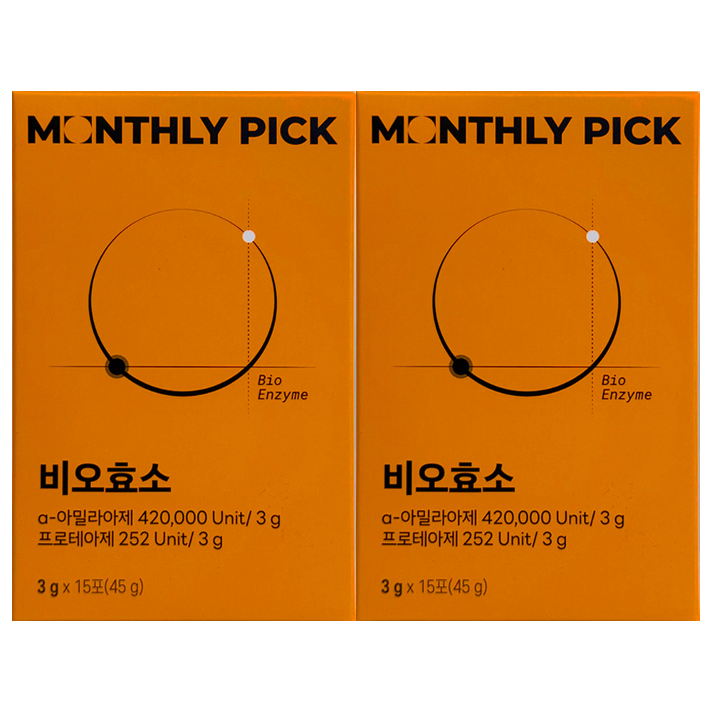 <b>먼슬리픽</b> 비오<b>효소</b> 3g x 15포 2개