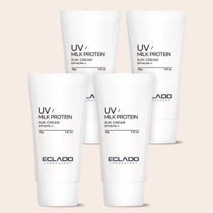 [에끌라두] [LF단독신년세일+쿠폰][4개 세트]뽀얀 우유 선크림 바르는 단백질 UV밀크프로틴 선크림 40g ESO4XX00062