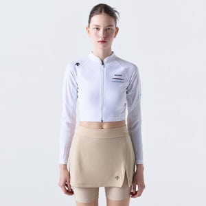 [데상트공식][50% OFF] 우먼스 크롭 래쉬가드 SQ222EKT53