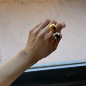 [세이렌스] twin gold mini open ring