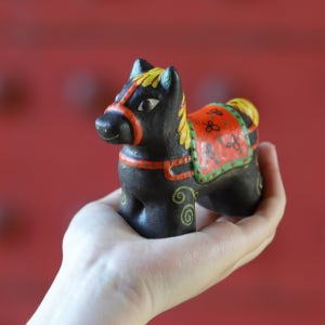 12지 말 검정 , 장미경작가, 꼭두도예 장미경