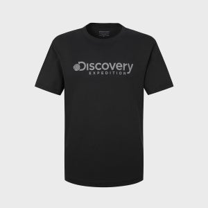 [디스커버리 익스페디션] 남성 모레인 빅로고 반팔티셔츠 (BLACK)