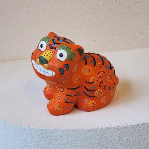 해 호랑이 (R) 주황 , 장미경작가, 꼭두도예 장미경