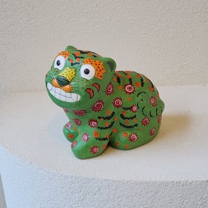 해 호랑이 (R) 연두 , 장미경작가, 꼭두도예 장미경