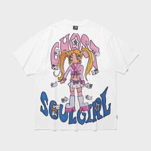 [나이스고스트클럽] [X SOULPUSSSY CAT]GHOSTSOULGIRL GYARU BIG BIG TEE_WHITE(NG2FMUT510A)