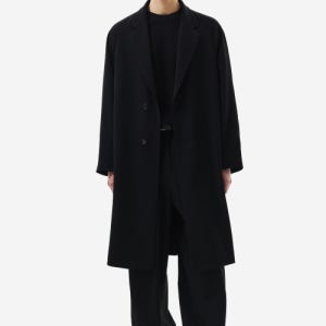 [지오송지오] 투버튼 래글런 트렌치코트 블랙 ZH2TC202BK ZH2TC202BK