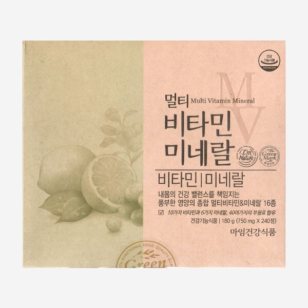 알로에<b>마임</b> <b>멀티</b> 비타민<b>미네랄</b> 750mgX240정