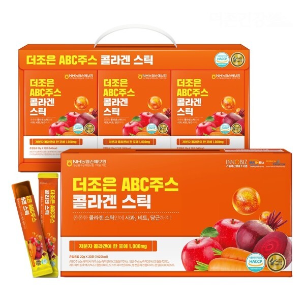 더조은 <b>ABC주스 콜라겐스틱</b> 20g x 30포