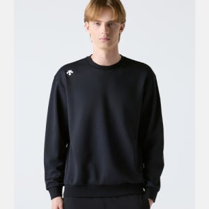 [데상트] 트레이닝 라운드 넥 맨투맨 블랙 SR121THT11 SR121THT11_BLK0