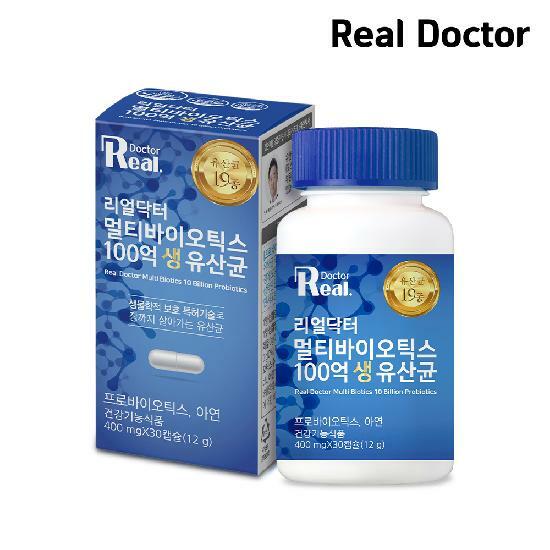 리얼닥터 <b>멀티</b>바이오틱스 100억 <b>생유산균</b> 400mgx30캡슐  1개