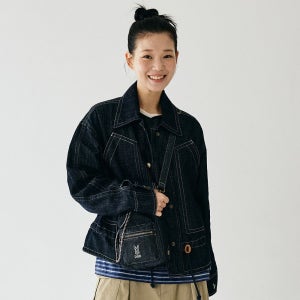 [디오디] 여성) 린넨 데님자켓(DARK INDIGO)