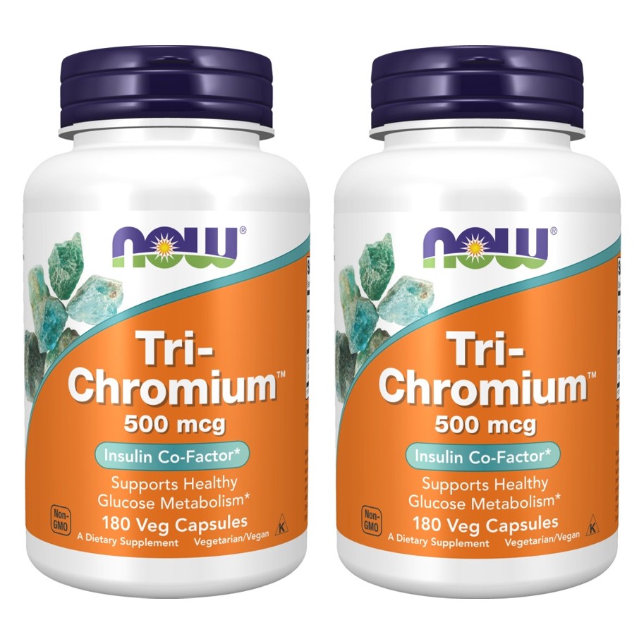 <b>나우푸드</b> 트리-<b>크롬</b> 500mcg 베지 캡슐  180정  2개